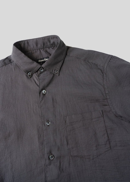 Short Sleeve Single Needle Shirt - Charcoal