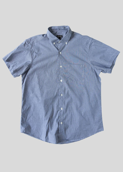 Short Sleeve Single Needle Shirt - Glacier Grey